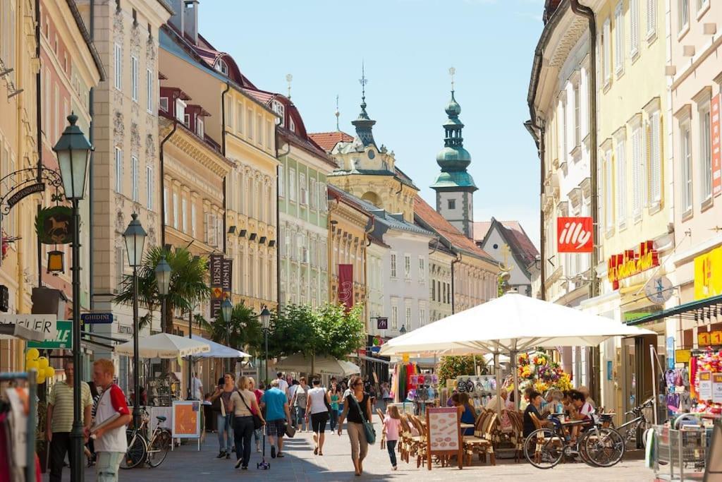 Moderne Innenstadtwohnung Klagenfurt Klagenfurt am Woerthersee Esterno foto